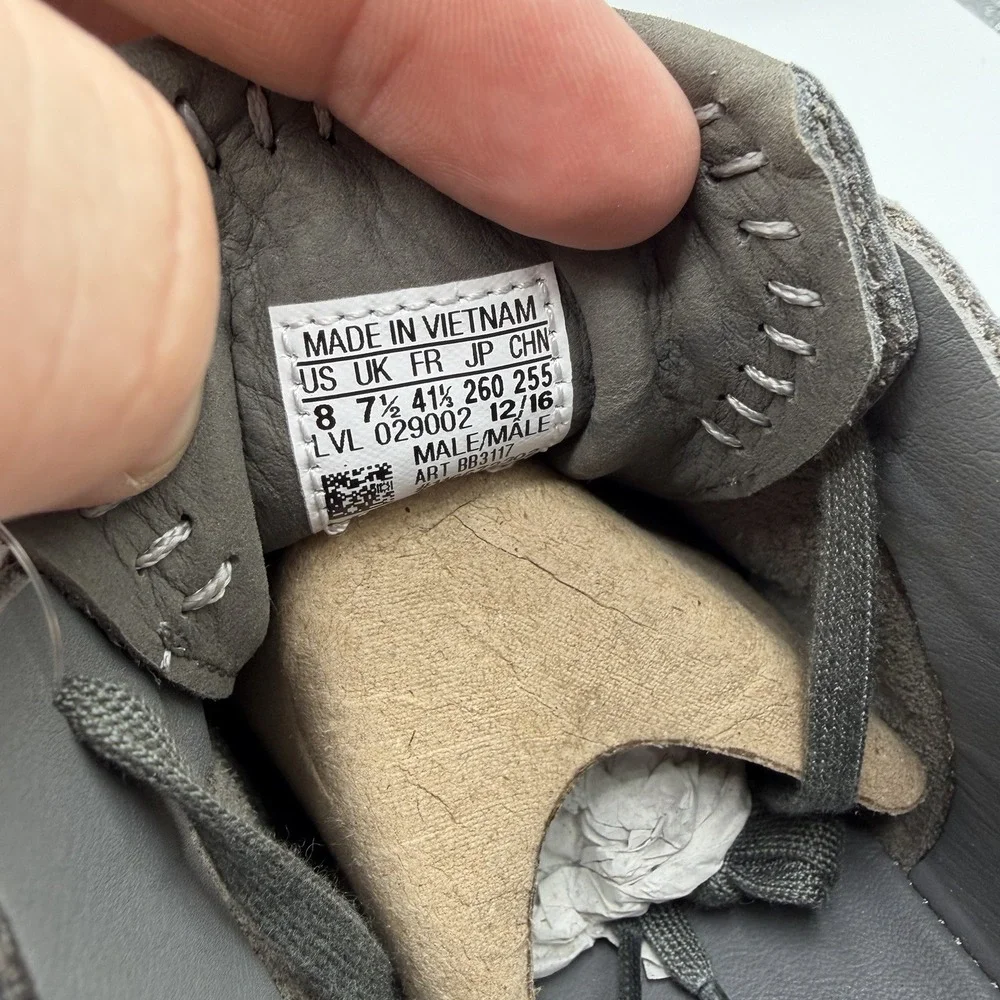 Adidas Wings & Horns WH‎ NMD_R2 Shoes Mens 8 Ash Grey Leather Sneakers BB3117
